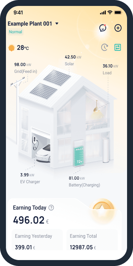 Bedeka Solax Power Cloud | Solax Cloud mobilná aplikácia